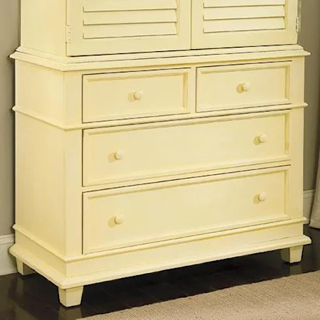 Single Dresser with 4 Drawers